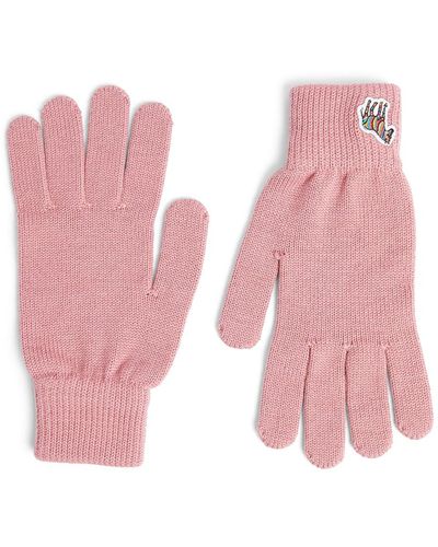 Paul Smith Women's Zebra Gloves - Pink