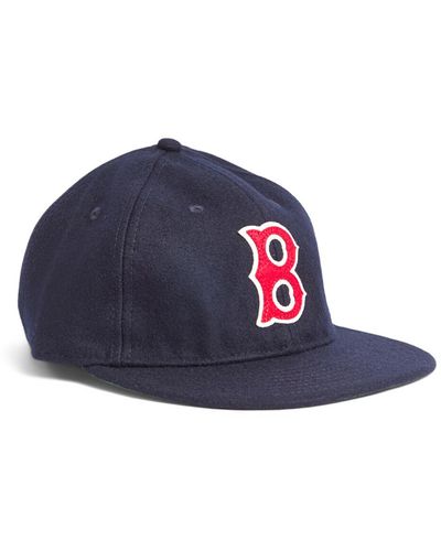 KTZ Men's Boston Red Sox Heritage Series Navy Retro Crown 9fifty Strapback Cap - Blue