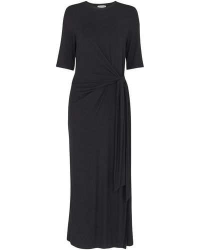 Whistles Women's Twist Front Jersey Dress - Black