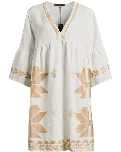 Kori Women's Linen Aeolis Mini Dress - White