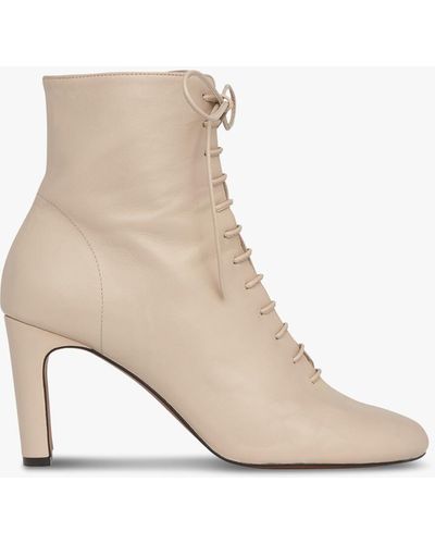Whistles Women's Dahlia Lace Up Boot - Natural