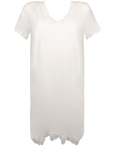Antigel Women's Simply Perfect Capped Sleeve Nightie - White