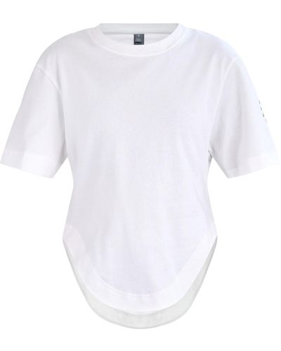 adidas By Stella McCartney Women's Sportwear Curved Hem T-shirt - White