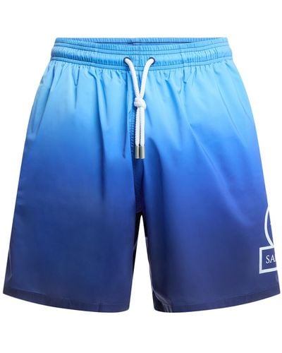 Sandbanks Men's Moonlight Gradient Swim Shorts - Blue