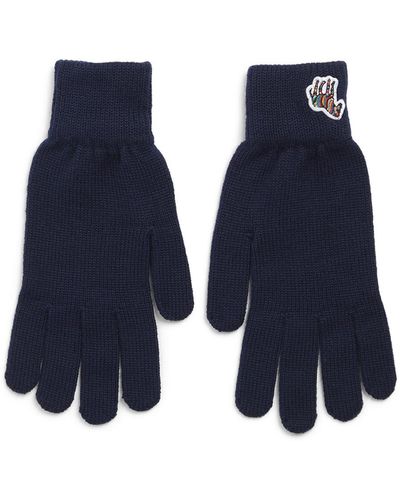 Paul Smith Women's Zebra Gloves - Blue