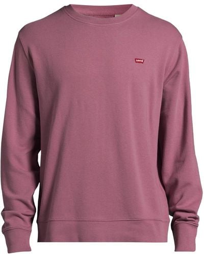 Levi's Men's The Original Housemark Crewneck Sweatshirt - Purple