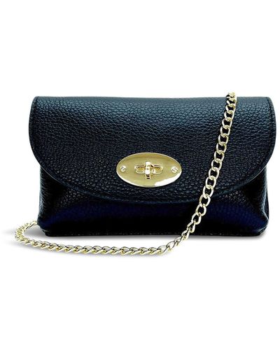 Apatchy London Women's The Mila Leather Phone Bag - Blue
