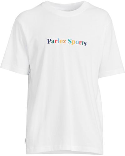 Parlez Men's Leaf T-shirt - White