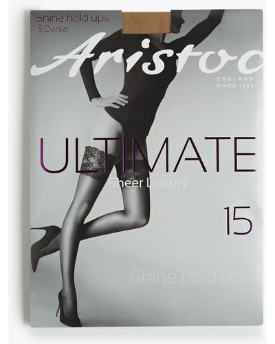 Aristoc Women's Ultimate 15d Shine Hold Ups - Grey