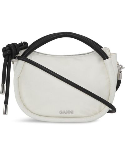 Ganni Women's Knot Mini Bag - White