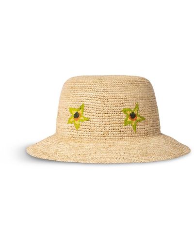 Paul Smith Women's Ibiza Straw Bucket Hat - Metallic