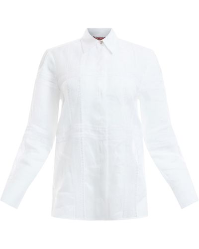 Max Mara Studio Women's Tequila Linen Shirt - White
