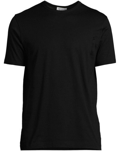 Sunspel Men's Classic Crew Neck T-shirt - Black