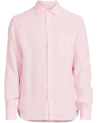 Hartford Men's Paul Linen Shirt - Pink