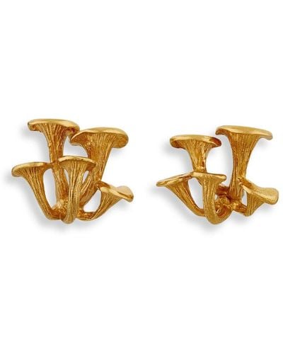 Alex Monroe Women's Clustered Mushroom Earrings - Metallic