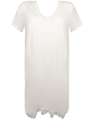 Antigel Women's Simply Perfect Capped Sleeve Nightie - White