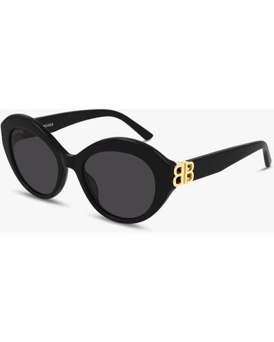 Balenciaga Women's Geometric Bb Butterfly Acetate Sunglasses - White