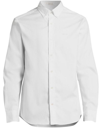 GANT Men's Pinpoint Oxford Shirt - White