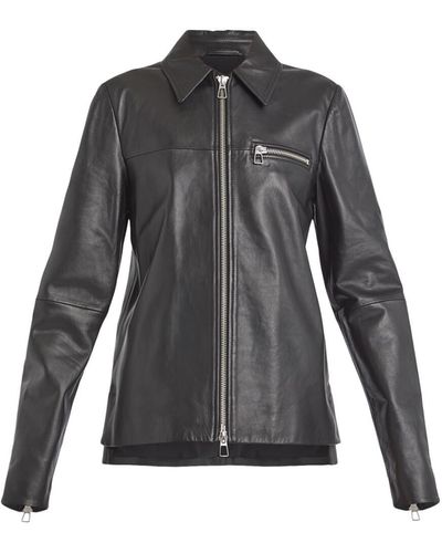 Sportmax Women's Gel Leather Jacket - Black