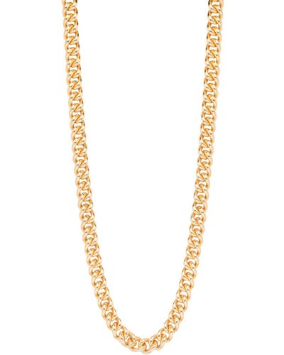 Tilly Sveaas Women's Slim Curb Link Necklace - Metallic