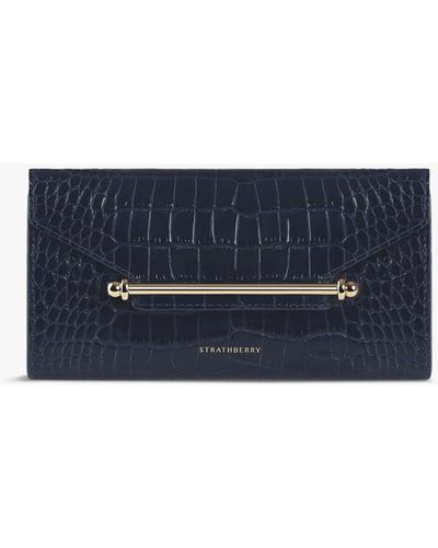Strathberry Women's Multrees Wallet On A Chain - Blue