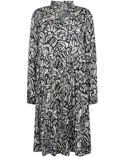 Soya Concept Women's Vian Printed Dress - Grey