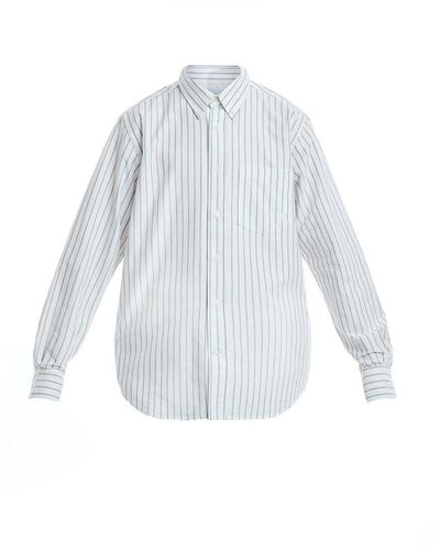 Norse Projects Men's Algot Relaxed Organic Oxford Monogram Shirt - White