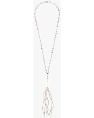 Uno De 50 Women's Jellyfish Long Tassel Necklace - White