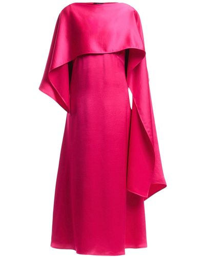 Weekend by Maxmara Women's Gambero Satin V Neck Midi Dress - Pink