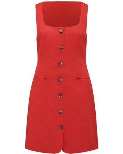 Forever New Women's Caprice Scoop Neck Mini Dress - Red