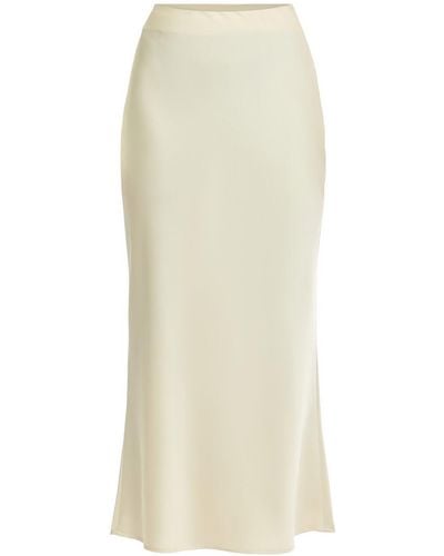 Pretty Lavish Women's Breya Satin Midaxi Skirt - White