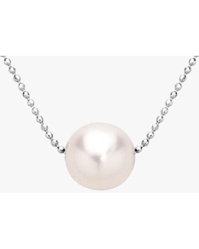 Claudia Bradby Women's Essential White Pearl Necklace