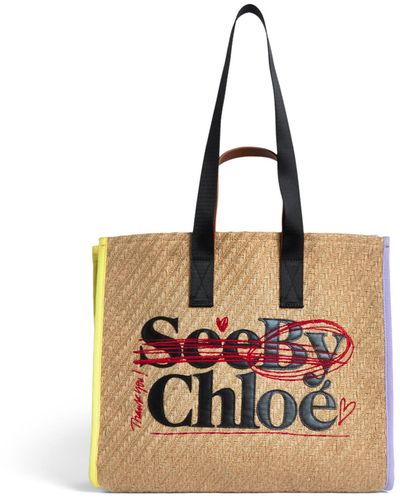 See By Chloé Women's See By Bye Straw Tote - Natural