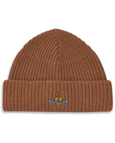 Vivienne Westwood Women's Knitted Sporty Beanie - Brown