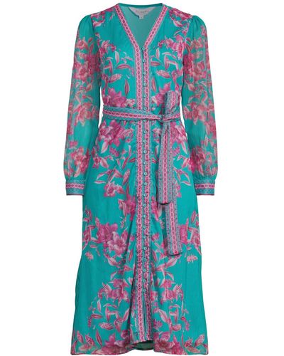 Raishma Women's Turquoise Naomi Dress - Blue