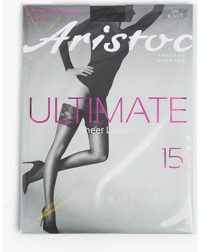 Aristoc Women's Ultimate 15d Shine Hold Ups - Grey