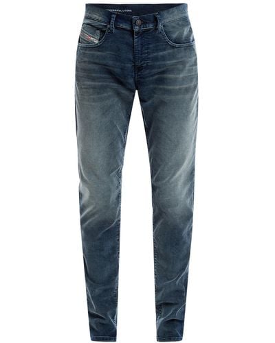 DIESEL Men's 2019 D-strukt Slim Fit Corduroy Jeans - Blue