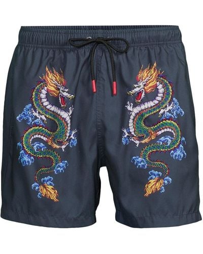 Boardies Men's Shenlong Dragon Swim Short - Blue