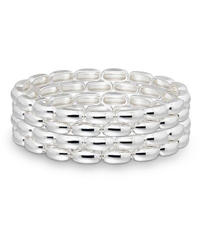 Roxanne Assoulin Women's The Pillow Bracelets In Set Of 2 - White