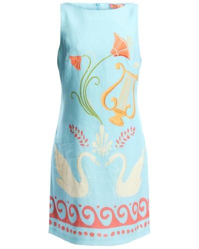 Kitri Women's Marina Cygnus And Lyra Print Mini Dress - Blue