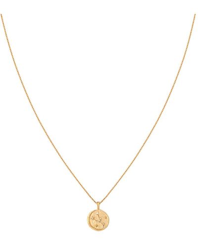 Astrid & Miyu Women's Taurus Zodiac Pendant Necklace In - White