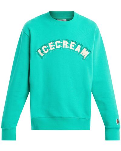 ICECREAM Men's Drippy Crew Sweatshirt - Green