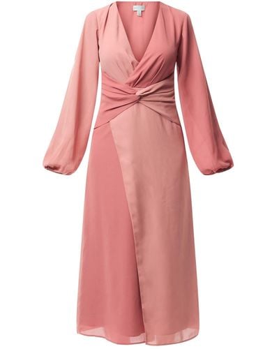 Pretty Lavish Women's Friena Knot Contrast Midi Dress - Pink