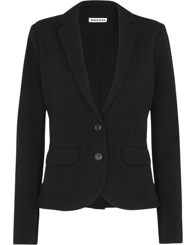 Whistles Women's Slim Jersey Jacket - Black