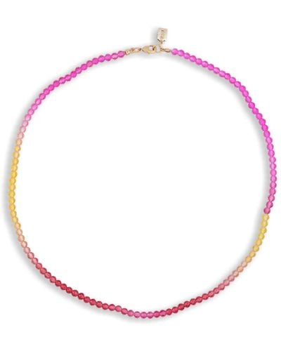 Crystal Haze Jewelry Women's Candy Floss Necklace - Pink