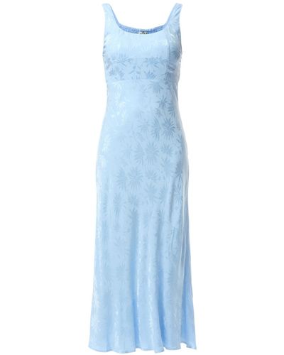 RIXO London Women's Benedict Midi Dress - Blue