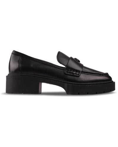 COACH Women's Leah Loafer Shoes - Black