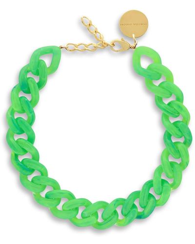 Vanessa Baroni Women's Flat Chain Necklace - Green
