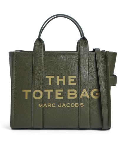 Marc Jacobs Women's The Leather Medium Tote Bag - Green