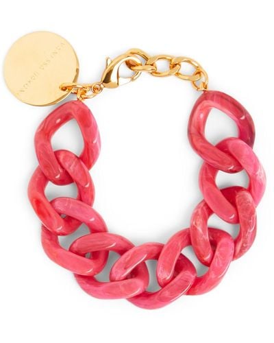Vanessa Baroni Women's Flat Chain Bracelet - Pink